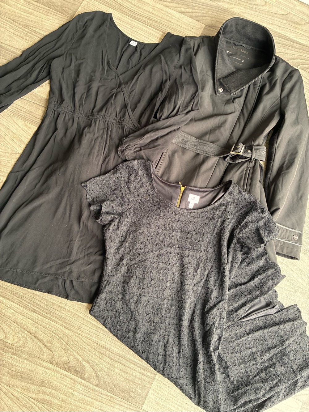 Trio Bundle | 2 Women's dresses & Calvin Klein Jacket